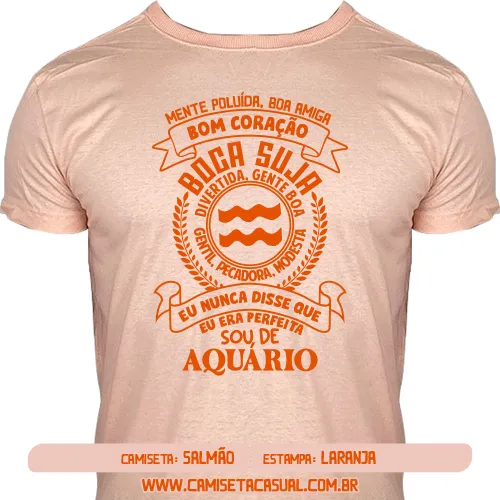Camiseta Feminina Signo Aquário
