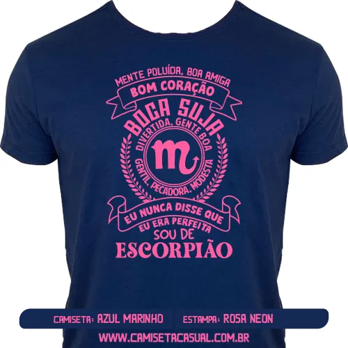 Camiseta Feminina Signo Escorpião