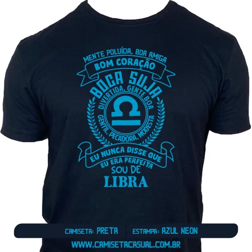 Camiseta Feminina Signo Libra