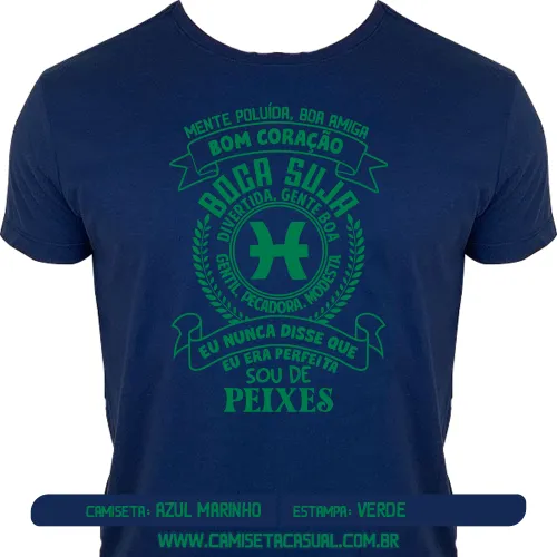 Camiseta Feminina Signo Peixes