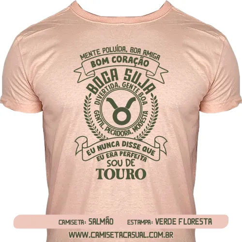 Camiseta Feminina Signo Touro