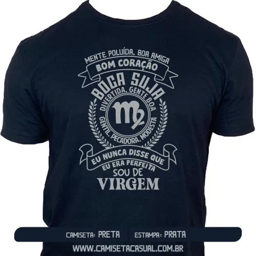 Camiseta Feminina Signo Virgem