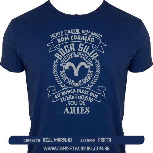 Camiseta Masculina Signo Áries