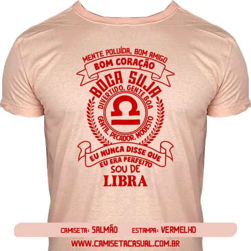 Camiseta Masculina Signo Libra