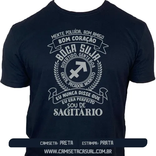 Camiseta Masculina Signo Sagitário