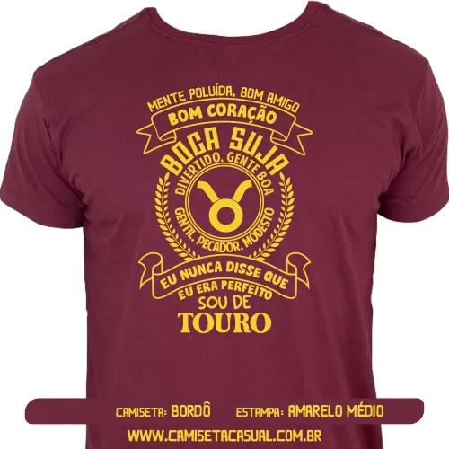 Camiseta Masculina Signo Touro