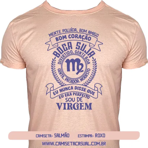 Camiseta Masculina Signo Virgem