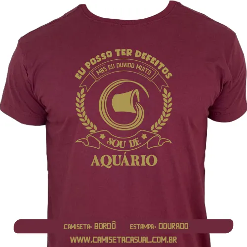 Camiseta Signo Aquário