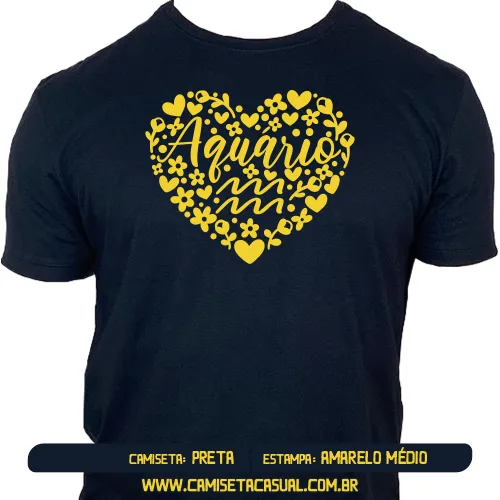 Camiseta Signo Aquário