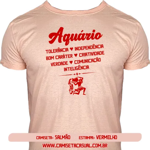 Camiseta Signo Aquário