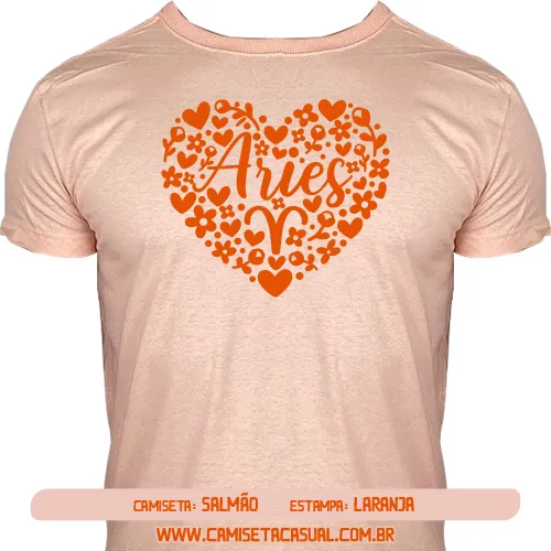 Camiseta Signo Áries