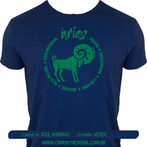 Camiseta Signo Áries