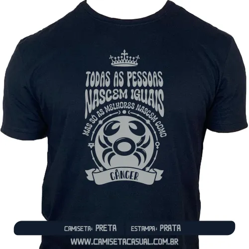 Camiseta Signo Câncer