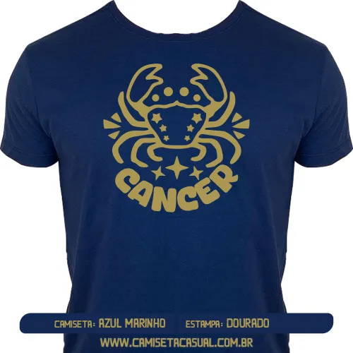 Camiseta Signo Câncer
