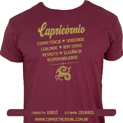 Camiseta Signo Capricórnio