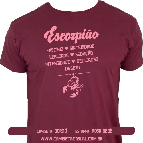 Camiseta Signo Escorpião