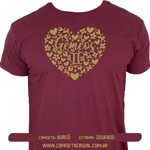 Camiseta Signo Gêmeos