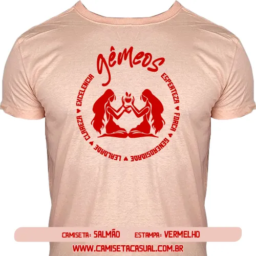 Camiseta Signo Gêmeos