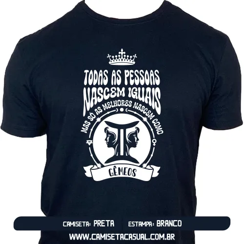 Camiseta Signo Gêmeos