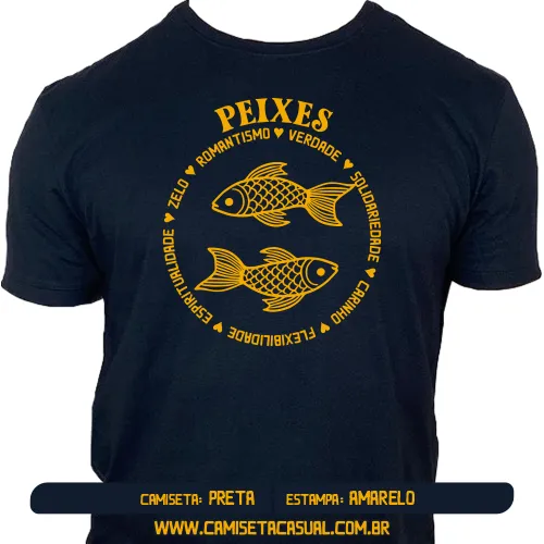 Camiseta Signo Peixes