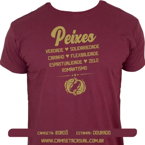 Camiseta Signo Peixes