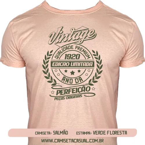 Camiseta Vintage 1920 - Ano da Perfeição