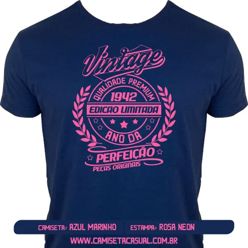 Camiseta Vintage 1942 - Ano da Perfeição