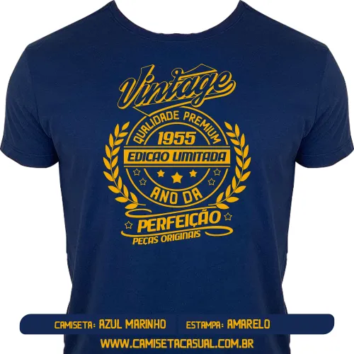 Camiseta Vintage 1955 - Ano da Perfeição