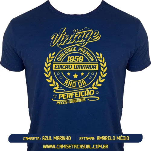 Camiseta Vintage 1959 - Ano da Perfeição