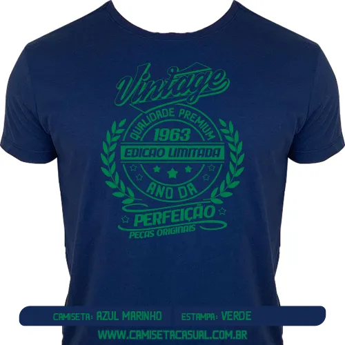 Camiseta Vintage 1963 - Ano da Perfeição