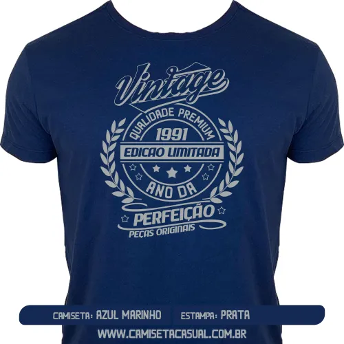 Camiseta Vintage 1991 - Ano da Perfeição