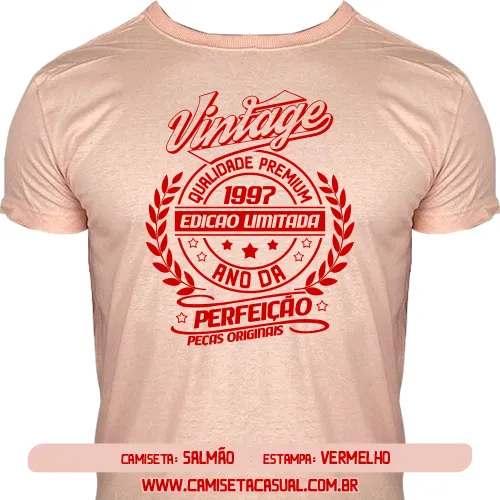Camiseta Vintage 1997 - Ano da Perfeição