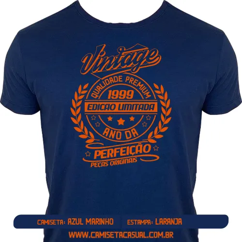Camiseta Vintage 1999 - Ano da Perfeição