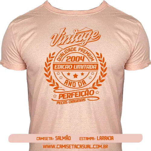 Camiseta Vintage 2004 - Ano da Perfeição