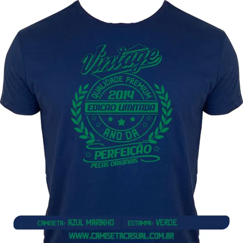 Camiseta Vintage 2014 - Ano da Perfeição
