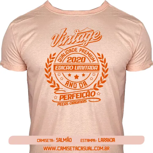 Camiseta Vintage 2020 - Ano da Perfeição