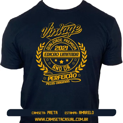Camiseta Vintage 2021 - Ano da Perfeição