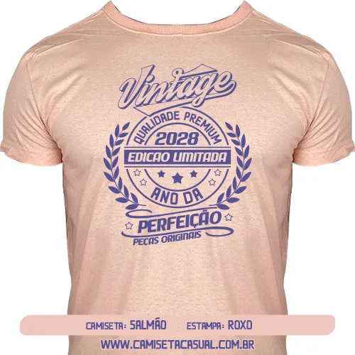 Camiseta Vintage 2028 - Ano da Perfeição